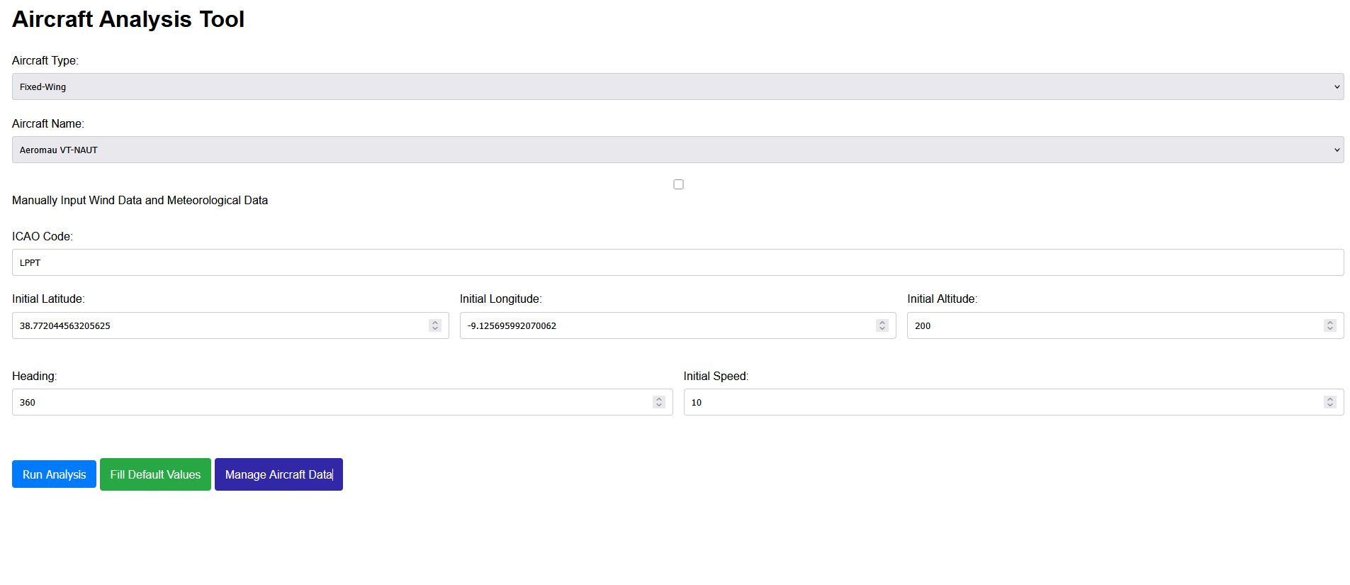 Simulation Interface